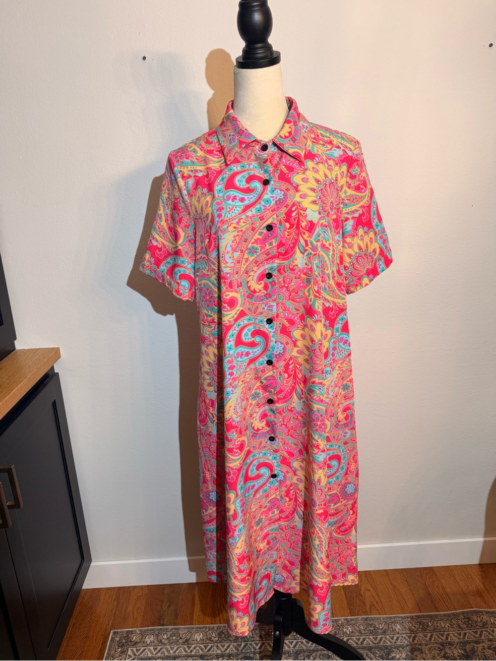 Midi Paisley Shirtdress